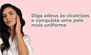 Tratamento para cicatrizes e uniformização da pele com dermocosméticos Vitamédica